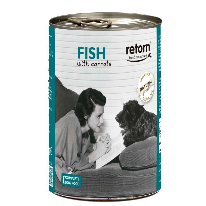 Retorn Lata Perro Pescado con Zanahoria 185 gr