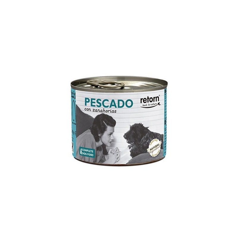 Retorn Lata Perro Pescado con Zanahoria 185 gr