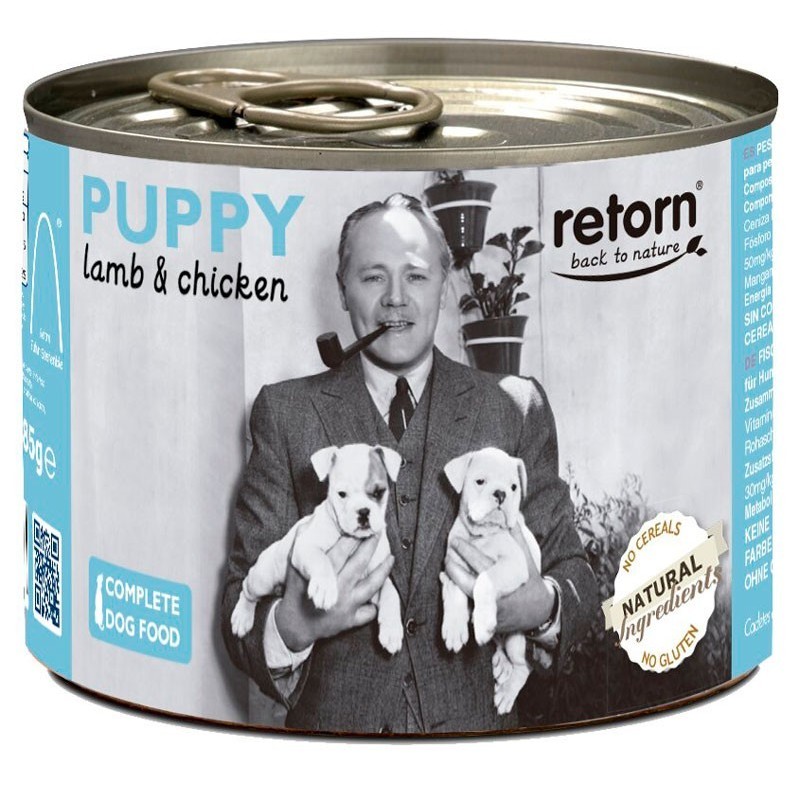 Retorn Lata Perro Puppy Cordero y Pollo 185 gr