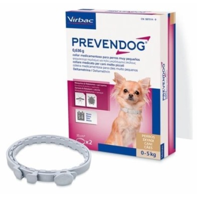 Prevendog Pack 2 Collares Antiparasitarios 0-5 kg
