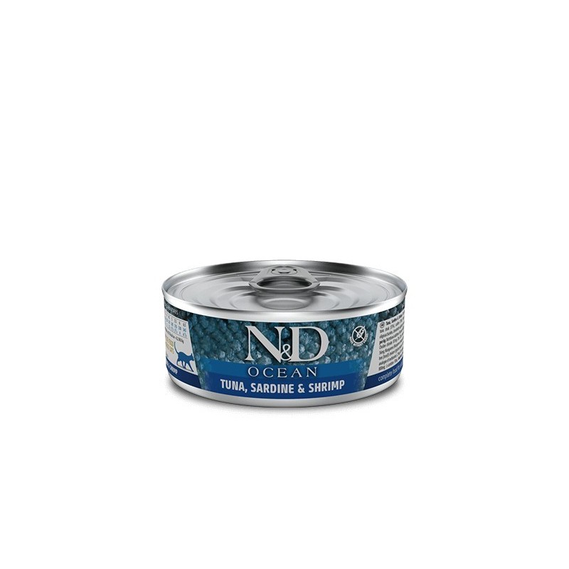 Farmina Nd Cat Ocean Atun Sardina e Gambas 80 Gr