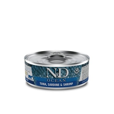 Farmina Nd Cat Ocean Atun Sardina e Gambas 80 Gr