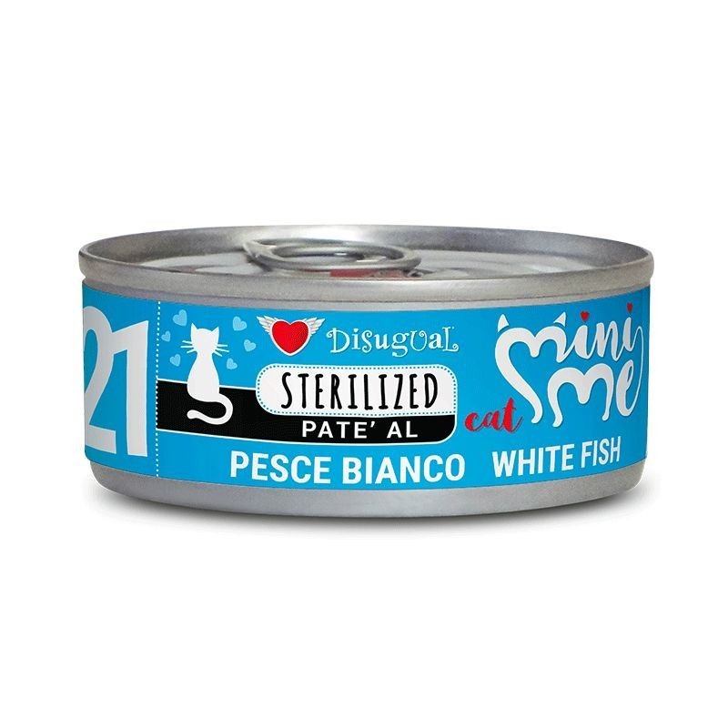 Disugual Mini-Me Cat Sterilized White Fish 85 Gr