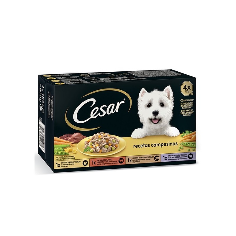 Cesar Tarrina Multipack Recetas Campesinas 4x150m Gr