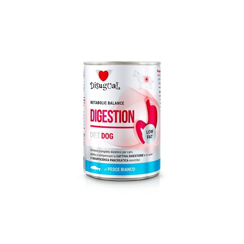 Disugual Digestion Low Fat White Fish For Dog 400 Gr