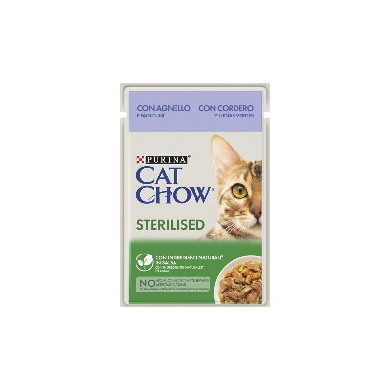 Purina Cat Chow Esterilizado con Cordero 85 Gr