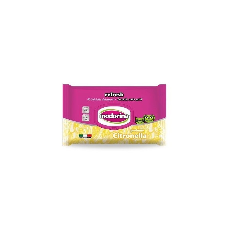 Toallitas Inodorina Refresh Citronella 40 Uds.
