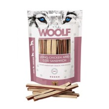 Woolf Soft Chicken & Cod Sandwich LONG 100 Gr
