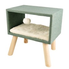 Cama Scandi Cubo Verde 44x31x46 cm