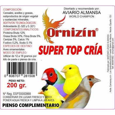 Super Top Cría 200 Gr Ornizín