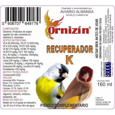 Recuperador K 160 Ml Ornizín