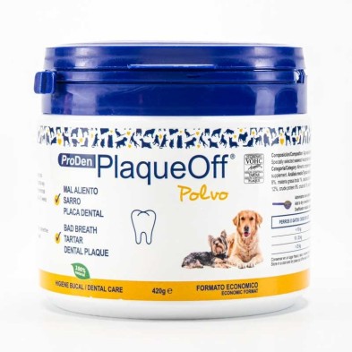 Pó do gato do cão do Plaqueoff 420 gr Pó do gato do cão do Plaqueoff 420 gr