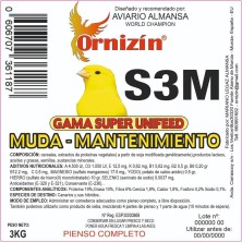 Ornizín S3M Muda-Mantenimiento 3 Kg