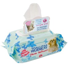 Pacote de 100 lenços higiênicos para cães