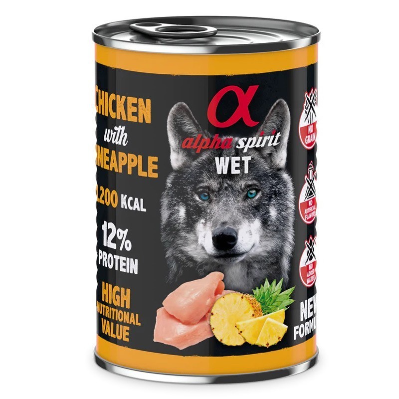 Alpha Spirit Frango com abacaxi 400 Gr