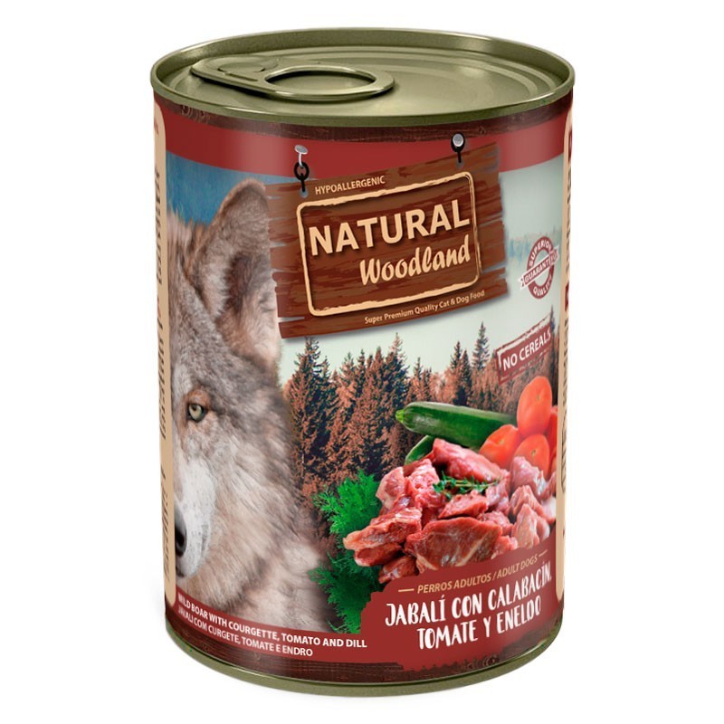 Natural Woodland Jabali com Calabacin 400 GR