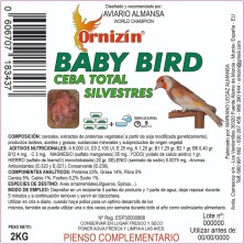 Ornizín Baby Bird Ceba Total Silvestres 2 Kg