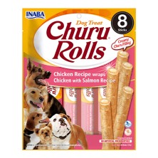 Churu Dog Rolls Pollo con Salmon 8 x 12 Sticks