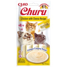Churu Cat Chicken com queijo 14 gr x 4 tubos