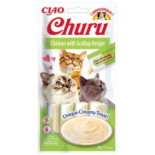 Frango de gato churu com pontuação 14 gr x 4 tubos