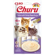 Frango Gato Churu com Camarão 14 gr x 4 Tubos