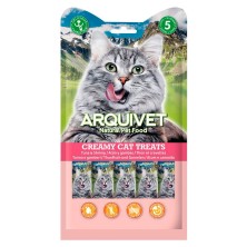 Creamy Cat Treat Atún y Gambas 5 Bolsas 14 Gr