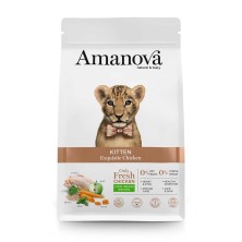 AmaNova Cat Kitten Frango e Quinoa Baixo Grão 4 kg.