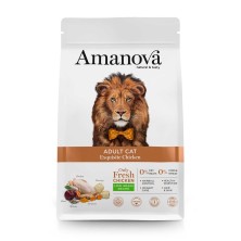 AmaNova Cat Adulto Frango e Quinoa Baixo Grão 6 kg.