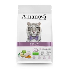 AmaNova Cat Adulto Peixe Branco e Quinoa Baixo Grão 6 kg.