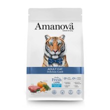 AmaNova Cat Adulto Cordeiro e Abóbora Sem Grão 6 kg.