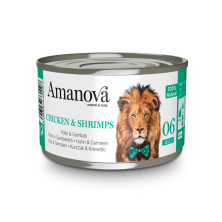 AmaNova 06 Lata Gato Geleia de Frango e Camarão 70 gr.