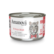 AmaNova 11 Lata Gato Geléia de Atum e Caranguejo 70 gr.