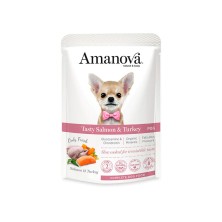 Amanova Pouch Tasty Salmon Turkey 300 gr