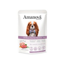 Amanova Pouch Brilliant Beef & Chicken 300 gramas