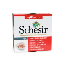 Schesir Cat S Gelatina Atún con Gambas 85 Gr