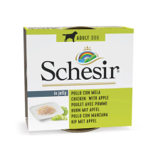 Schesir Dog Pollo con Manzana 150 Gr en Gelatina