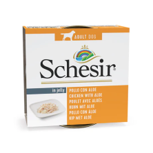 Schesir Dog Pollo con Aloe 150 Gr en Gelatina