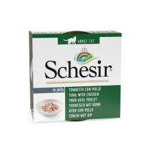 Schesir Cat Lata Gelatina Filetes de Pollo 85 Gr