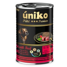 Uniko Lata Perro Pate con Buey 400 Gr