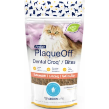 PlaqueOff Dental Croq Gato Salmón 60 Gr