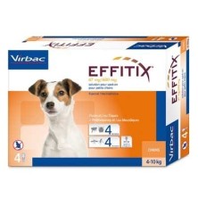 Effitix 4 Pipetas cães 4-10 Kg