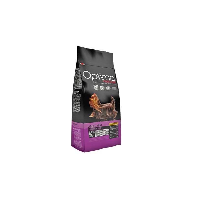 OptimaNova Adult Mini frango e arroz 2 kg