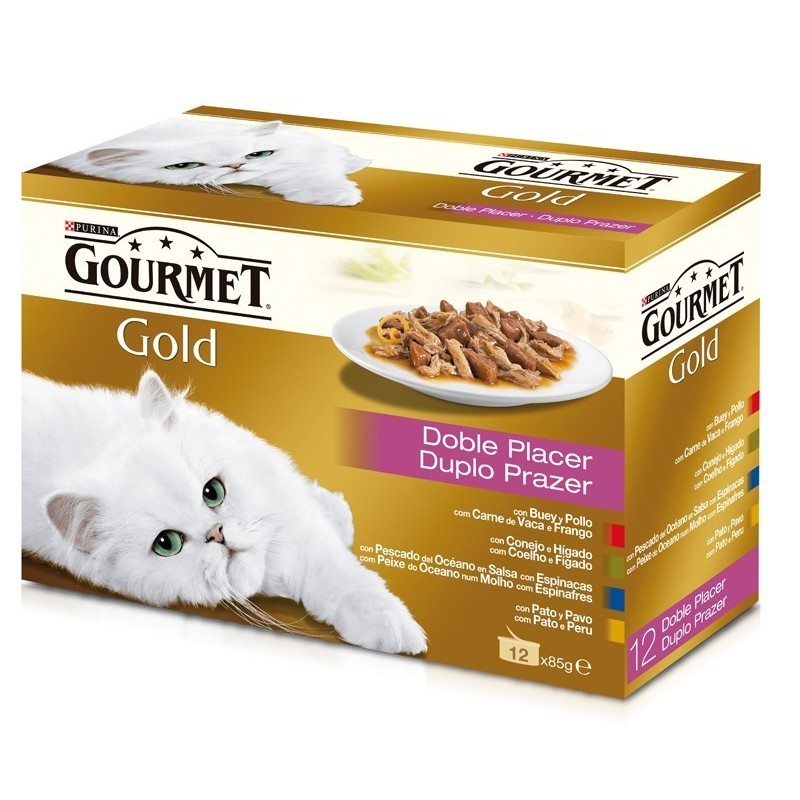 Purina Gourmet Gold Duplo Prazer 12 x 85 g