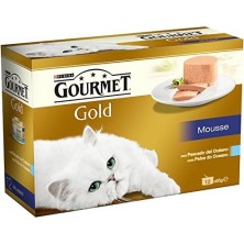 Purina Gourmet Gold Mousse Pescado Océano 12 x 85 g