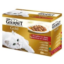 Purina Gourmet Gold Bocados en Salsa Surtido 12 x 85 g