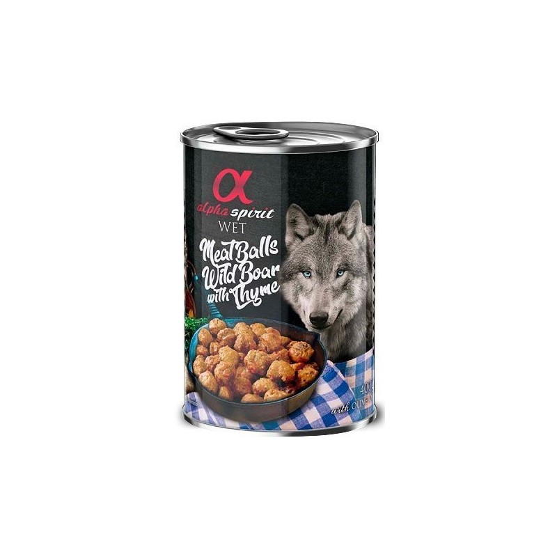 Alpha Spirit Almôndegas de Javali e Tomilho 400 Gr