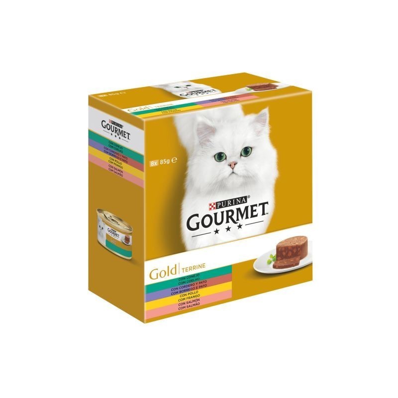Purina Gourmet Gold Terrine sortido 8 x 85 gr