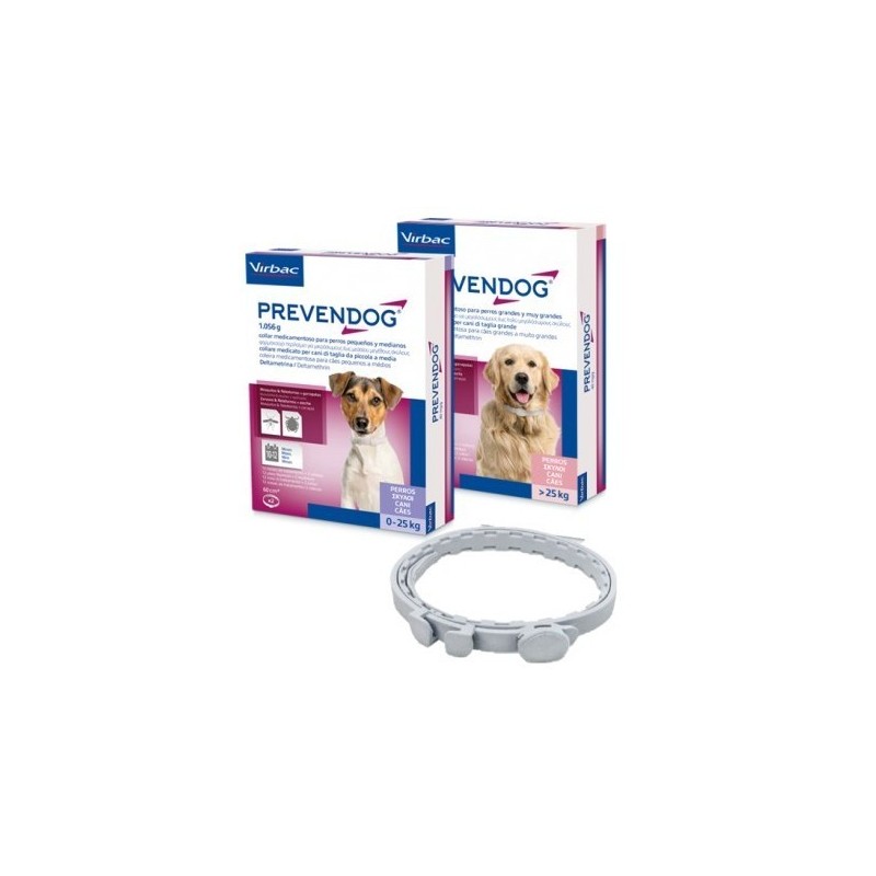 Prevendog Pack 2 Collares Antiparasitarios 0-25 Kg