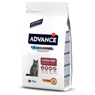 Advance Cat Sterlized Sênior +10 anos 1,5 Kg