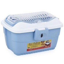 Gaiola Mini Gulliver, Branco/Azul